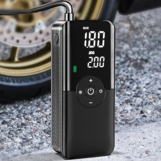 Portable Electric Air Pump — Digital Display Tire Inflator